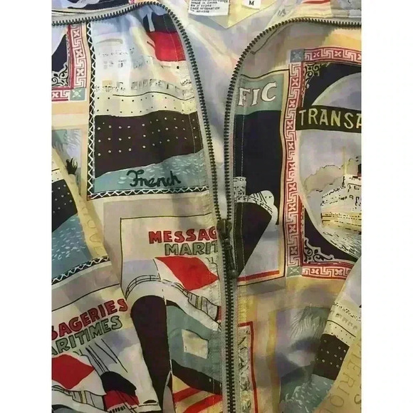 Vintage East West Women’s Size Medium 80s /90s 100% Silk Windbreaker Jacket. - Picture 4 of 5